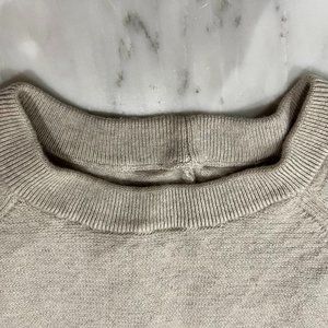 Lululemon cream/gray/off white wool sweater size 10